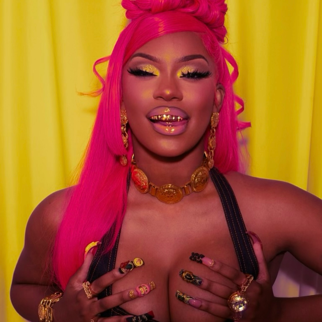 Monaleo Gold Grillz Canvas Print