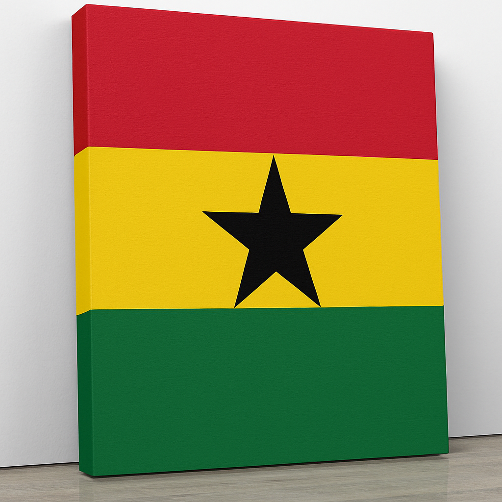 Ghana Square Flag
